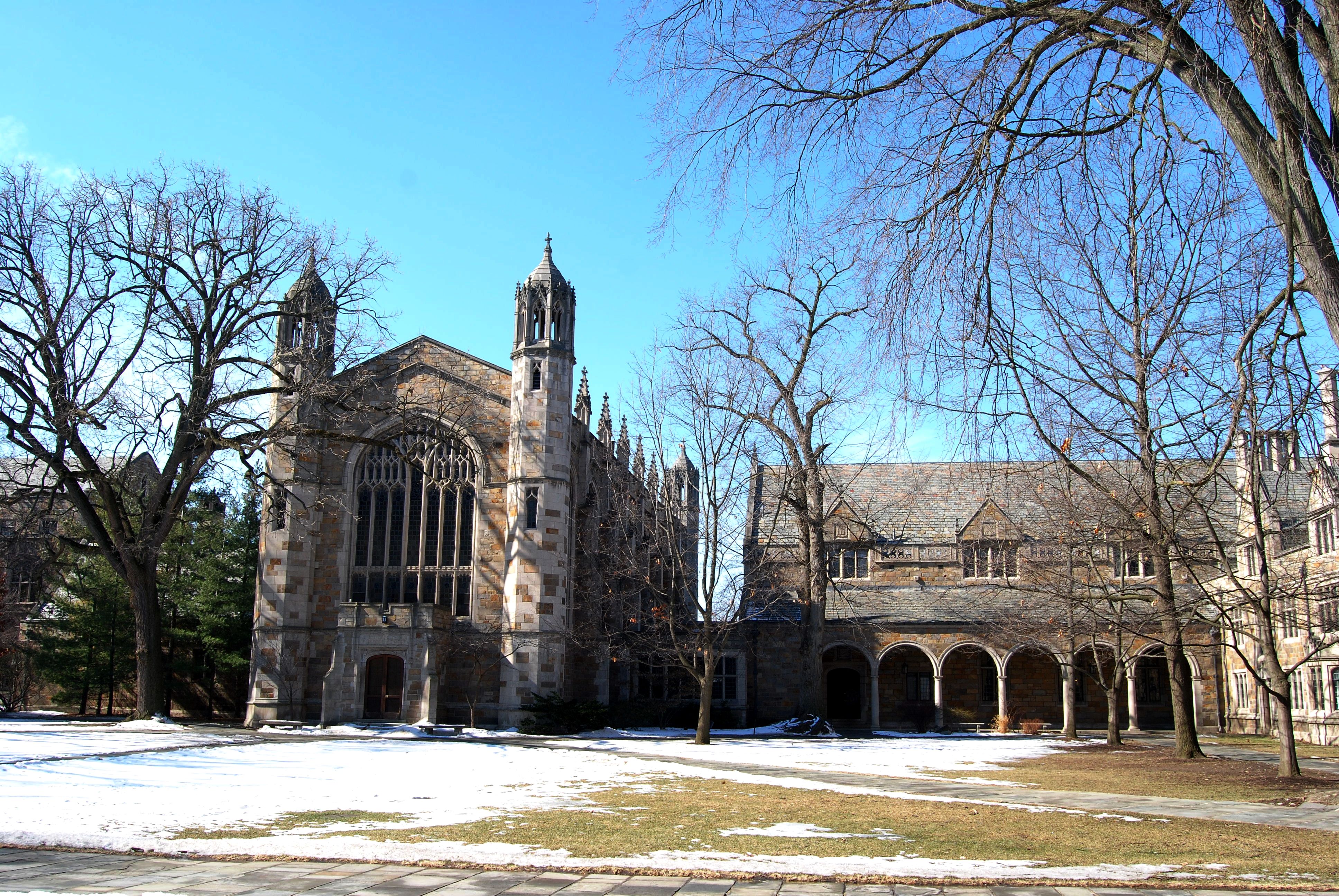 University of Michigan Law Quadrangle courtyard. Historical campus context; not an incident photograph.