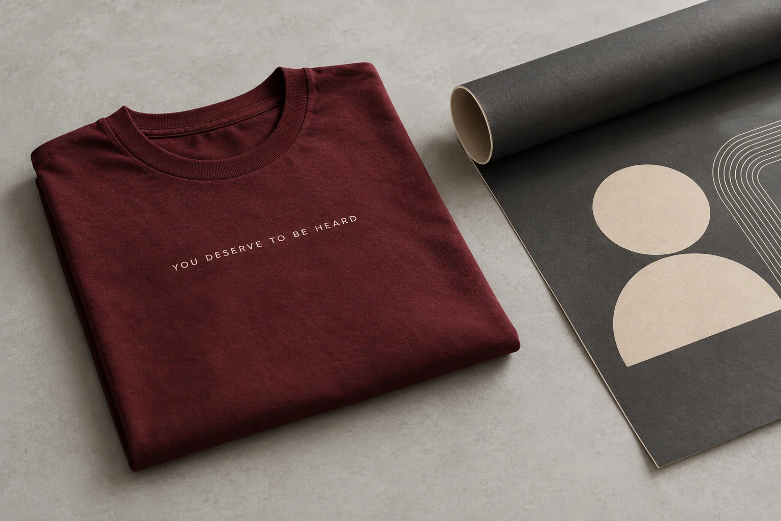 Support merchandise artwork. Contextual design; no purchase or contribution is implied.
